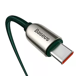 Кабель USB PD Baseus Display 20V 5A 2M USB Type-C - Type-C Cable Green (CATSK-C06) - миниатюра 3