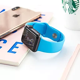 Сменный ремешок COTEetCI W3 Sport Band Blue для умных часов Apple Watch 42mm/44mm/45mm/49mm (CS2086-BL) - миниатюра 5