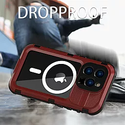 Чехол Shellbox M Waterproof Case with MagSafe для iPhone 14 Red + Black - миниатюра 7