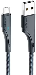 Кабель USB Essager Rousseau 12w 4a 0.25m USB Type-C cable black (EXCT-LSB01)