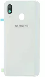 Задняя крышка корпуса Samsung Galaxy A40 2019 A405 со стеклом камеры Original White