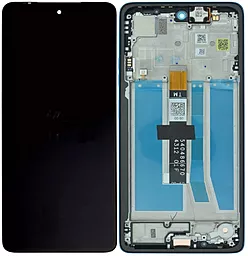 Дисплей Motorola Moto G75 (XT2437) с тачскрином и рамкой, оригинал, Blue - фото Дисплей Motorola Moto G75 (XT2437) с тачскрином и рамкой, оригинал, Blue