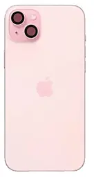 Задняя крышка корпуса Apple iPhone 15 Plus со стеклом камеры, с корпусной рамкой, Original Pink - фото Задняя крышка корпуса Apple iPhone 15 Plus со стеклом камеры, с корпусной рамкой, Original Pink