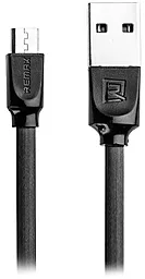 Кабель Remax Radiance USB-A - micro USB 12w 2.4a 1м cable Black (RC-041m) - фото Кабель Remax Radiance USB-A - micro USB 12w 2.4a 1м cable Black (RC-041m)