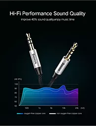 Аудио кабель Baseus Yiven M30 AUX mini Jack 3.5mm M/M Cable 1.5 м black/silver (CAM30-CS1) - миниатюра 5
