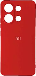 Чехол Silicone Case Full для Xiaomi Redmi Note 13 5G Red - фото Чехол Silicone Case Full для Xiaomi Redmi Note 13 5G Red