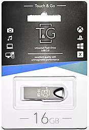 Флешка T&G 16GB 117 Metal Series USB 2.0 (TG117BK-16G) Black - фото Флешка T&G 16GB 117 Metal Series USB 2.0 (TG117BK-16G) Black