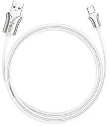Кабель Hoco U67 Soft Silicone USB-A - Type-C 12w 2.4a 1.2м cable White - миниатюра 3 Кабель Hoco U67 Soft Silicone USB-A - Type-C 12w 2.4a 1.2м cable White - миниатюра 3