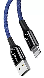 Кабель Baseus Intelligent Power-Off USB-A - Lightning 12w 2.4a 1м cable Blue (CALCD-03) - миниатюра 2 Кабель Baseus Intelligent Power-Off USB-A - Lightning 12w 2.4a 1м cable Blue (CALCD-03) - миниатюра 2