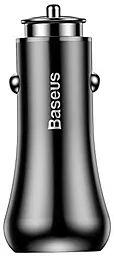 Автомобильное зарядное устройство с быстрой зарядкой Baseus Gentry series Dual-U QC3.0 Car Charger Black (CCALL-GC01)