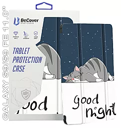 Чехол для планшета BeCover Smart Case для Samsung Galaxy Tab S9, S9 FE 11.0" Good Night (710418) - фото Чехол для планшета BeCover Smart Case для Samsung Galaxy Tab S9, S9 FE 11.0" Good Night (710418)