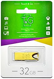 Флешка T&G 32GB 117 Metal Series Gold (TG117GD-32G) - фото Флешка T&G 32GB 117 Metal Series Gold (TG117GD-32G)