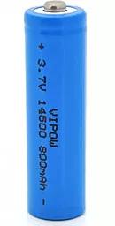 Аккумулятор ViPow 14500 800mAh 3.7V Li-ion (ICR14500-800mAhTT Blue)