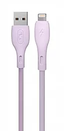 USB Кабель SkyDolphin S22L Soft Silicone USB Lightning Cable Violet