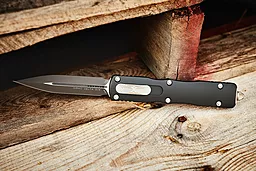 Ніж Microtech Dirac Delta Double Edge Black Blade (227-1) - мініатюра 6 Ніж Microtech Dirac Delta Double Edge Black Blade (227-1) - мініатюра 6