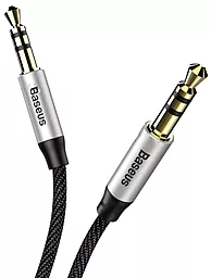 Аудио кабель Baseus Yiven M30 AUX mini Jack 3.5mm M/M Cable 0.5 м silver/black (CAM30-AS1) - миниатюра 2