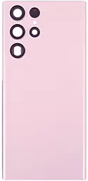 Задняя крышка корпуса Samsung Galaxy S22 Ultra 5G S908 со стеклом камеры Pink - фото Задняя крышка корпуса Samsung Galaxy S22 Ultra 5G S908 со стеклом камеры Pink
