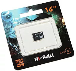 Карта пам'яті Hi-Rali microSDHC 16GB Class 4 (HI-16GBSDCL4-00) - фото Карта пам'яті Hi-Rali microSDHC 16GB Class 4 (HI-16GBSDCL4-00)