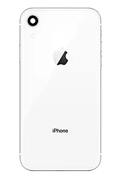 Задняя крышка корпуса Apple iPhone XR со стеклом камеры White
