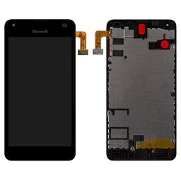 Дисплей Microsoft Lumia 550 (RM-1127) с тачскрином и рамкой, Black