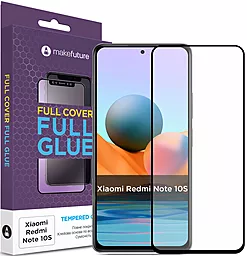 Защитное стекло MAKE Full Cover Full Glue Xiaomi Redmi Note 10S Black (MGFXRN10S)