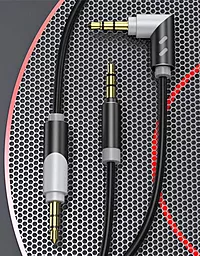 Аудио кабель SkyDolphin SR09 Rotate AUX mini Jack 3.5mm M/M Cable 1.5 м black (AUX-000064) - миниатюра 3