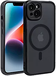 Чехол Epik Anti Drop Full Camera with MagSafe для Apple iPhone 14 Black - фото Чехол Epik Anti Drop Full Camera with MagSafe для Apple iPhone 14 Black