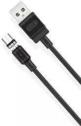 Кабель USB XO NB187 Magnetic micro USB Cable Black