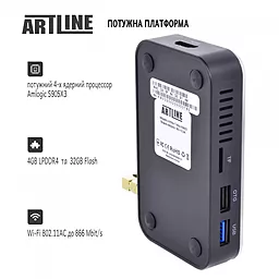 Смарт приставка Artline TvBox KMX3 - миниатюра 6 Смарт приставка Artline TvBox KMX3 - миниатюра 6