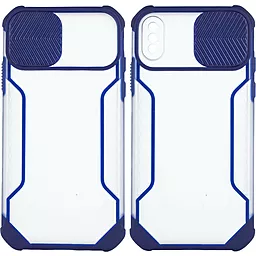 Чохол Epik Camshield matte Ease TPU со шторкой для Apple iPhone X, iPhone XS (5.8") Синій