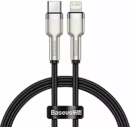 Кабель USB PD Baseus Cafule Metal 20W 2M USB Type-C - Lightning Cable Black (CATLJK-B01)