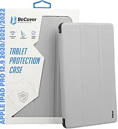 Чехол-книжка Soft Edge BeCover с креплением для стилуса для Apple iPad Pro 12.9 2020, 2021, 2022 Gray (711709) - фото Чехол-книжка Soft Edge BeCover с креплением для стилуса для Apple iPad Pro 12.9 2020, 2021, 2022 Gray (711709)