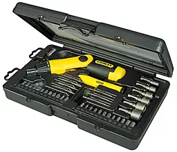 Отвёртка с набором бит Stanley Pistol Grip Ratchet - фото Отвёртка с набором бит Stanley Pistol Grip Ratchet