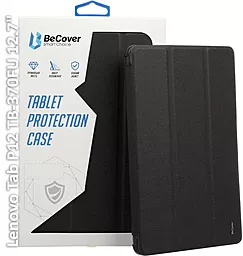 Чехол для планшета BeCover Smart Case для Lenovo Tab P12 TB-370FU 12.7" Black (709878) - фото Чехол для планшета BeCover Smart Case для Lenovo Tab P12 TB-370FU 12.7" Black (709878)