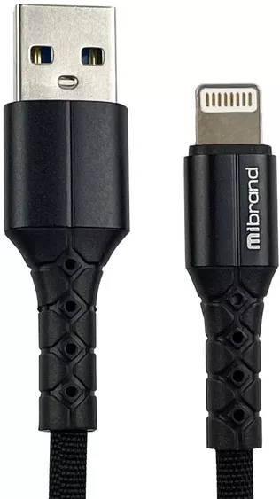 Кабель Mibrand MI-32 USB-A - Lightning 10w 1м cable Black (MIDC/321LB) - фото 1