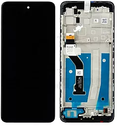 Дисплей Motorola Moto G60s (XT2133-2) с тачскрином и рамкой, оригинал, Black