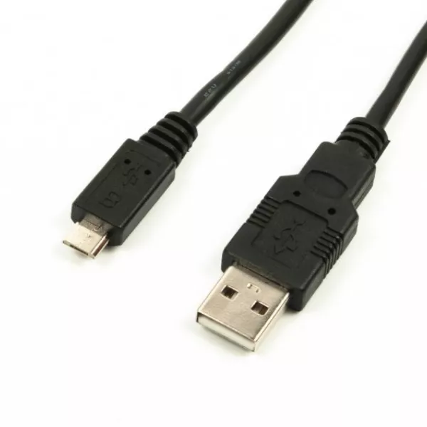 Кабель Viewcon USB-A - micro USB 12w 2.4a 1.5м cable Black (VW 009-1.5м.) - фото 1