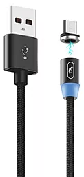 Кабель USB SkyDolphin S59V Magnetic micro USB Cable Black (USB-000442)