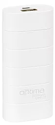 Повербанк Optima Promo Series OP-3 3000mAh White - фото Повербанк Optima Promo Series OP-3 3000mAh White