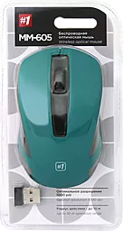 Компьютерная мышка Defender #1 MM-605 (52607) Green - миниатюра 3