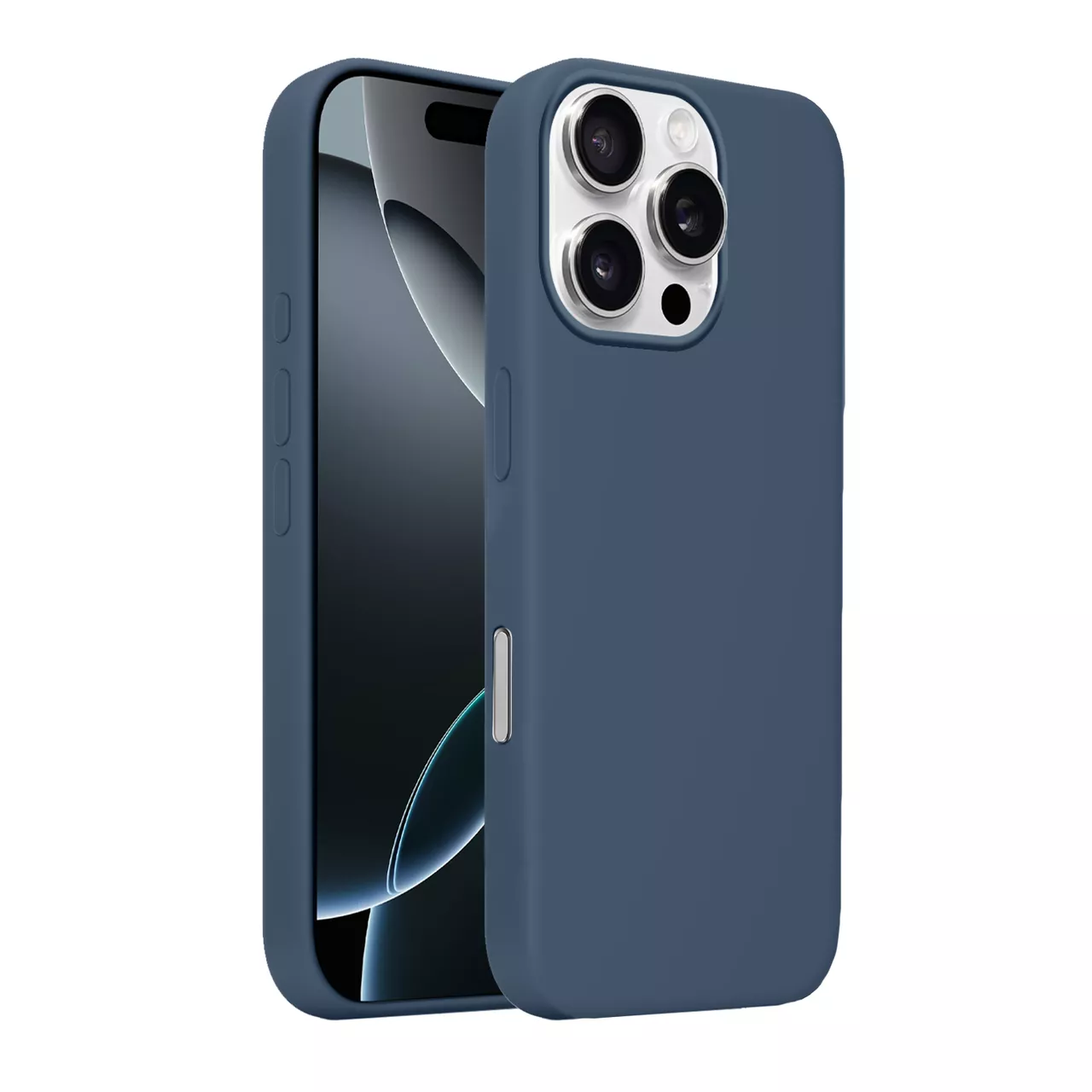 Чехол MAKE Silicone Magnet Pro для Apple iPhone 16 Pro  Denim - фото 4