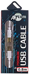 Кабель (шлейф) Atcom USB 2.0 AM/BM, 0.8м - миниатюра 4 Кабель (шлейф) Atcom USB 2.0 AM/BM, 0.8м - миниатюра 4