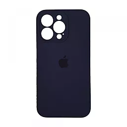 Чехол Silicone Case Full Camera для Apple iPhone 15 Pro Max midnight blue