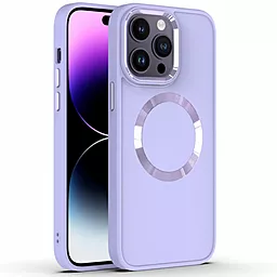 Чехол Epik TPU Bonbon Metal Style with MagSafe для Apple iPhone 14 Lavender