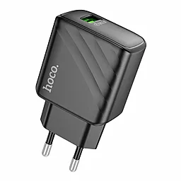 Сетевое зарядное устройство Hoco CS21A 18w QC3.0 home charger black