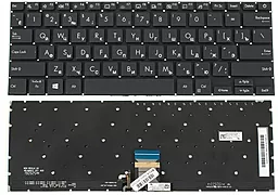 Клавиатура для ноутбука Asus X321 series с подсветкой клавиш без рамки Black