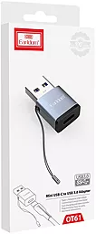 Адаптер-переходник Earldom OT61 M-F USB-A 3.0 -> USB Type-C Black - миниатюра 4