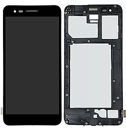 Дисплей LG K4 X230, K7 2017 (X230) з тачскріном і рамкою, Black
