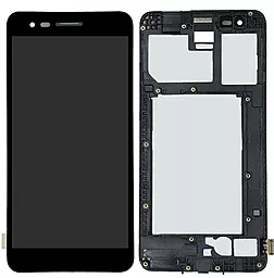 Дисплей LG K4 X230, K7 2017 (X230) с тачскрином и рамкой, Black - фото Дисплей LG K4 X230, K7 2017 (X230) с тачскрином и рамкой, Black
