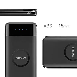 Повербанк Momax iPower Air Black (IP80D) - мініатюра 4 Повербанк Momax iPower Air Black (IP80D) - мініатюра 4